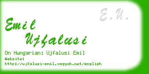 emil ujfalusi business card